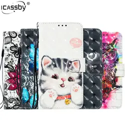 Корпус для huawei P30 случае 3D Cat Флип Бумажник кожаный чехол для Coque huawei P30 P 30 Pro P30Pro Fundas Huwawei Huawey P30