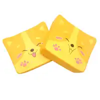 12 ชิ้น Kiibru Squishy Shiba Inu Toast ช้า Rising Jumbo ของเล่นง่ายลิ้นนุ่มมือหมอนขายส่งแพคเกจเดิม