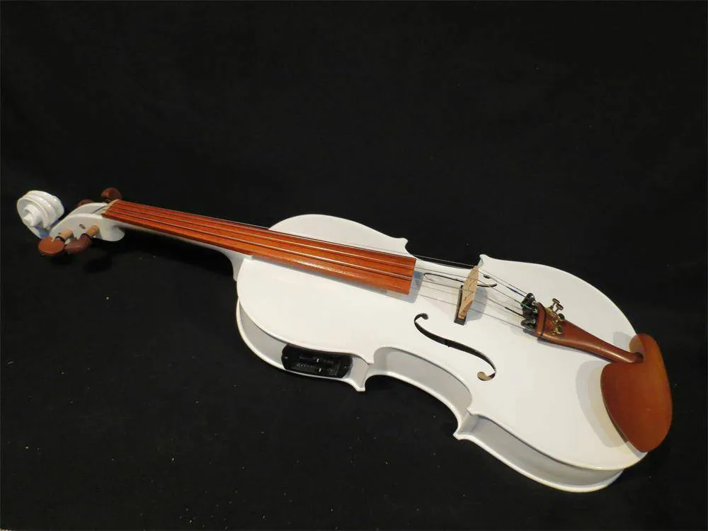 Guarneri style 16" White colors electric & acoustic viola 8646in