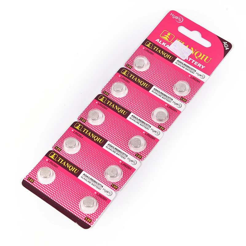 

100 pcs AG4 LR626 377A 1.55V sr626sw Alkaline Button Cell Batteries Watch Accessories Electronic Products Battery for Watch
