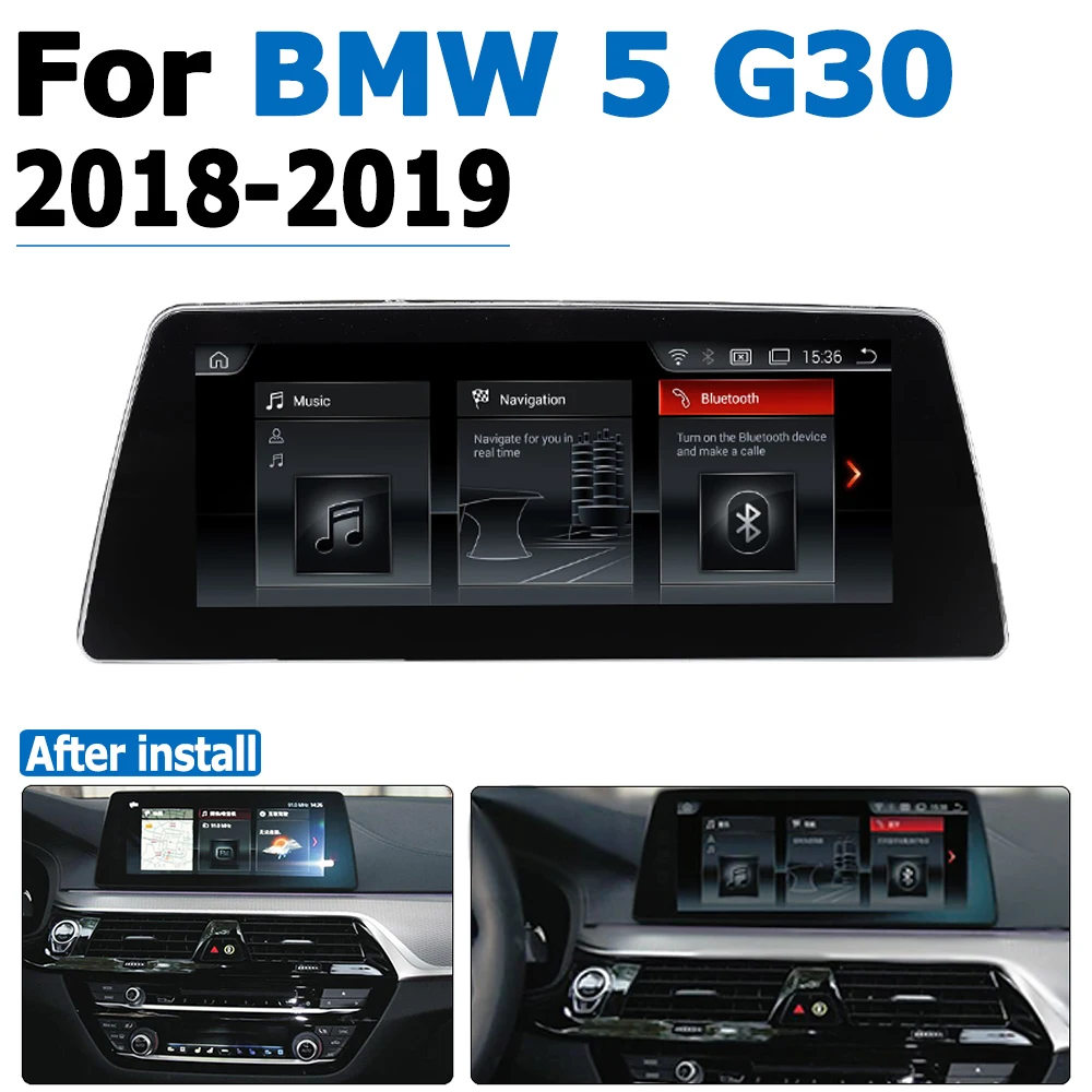 

Android 8.0 up Car DVD Navi Player For BMW 5 Series G30 2018~2019 EVO Audio Stereo HD Touch Screen all in one