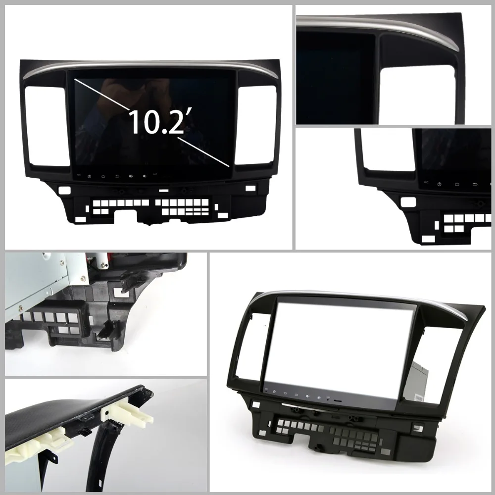 Sale Lenvio 2G RAM Quad Core Android 7.1 CAR DVD Player For Mitsubishi Lancer 2007-2011 2012 2013 2014 2015 Radio GPS Navigation IPS 5