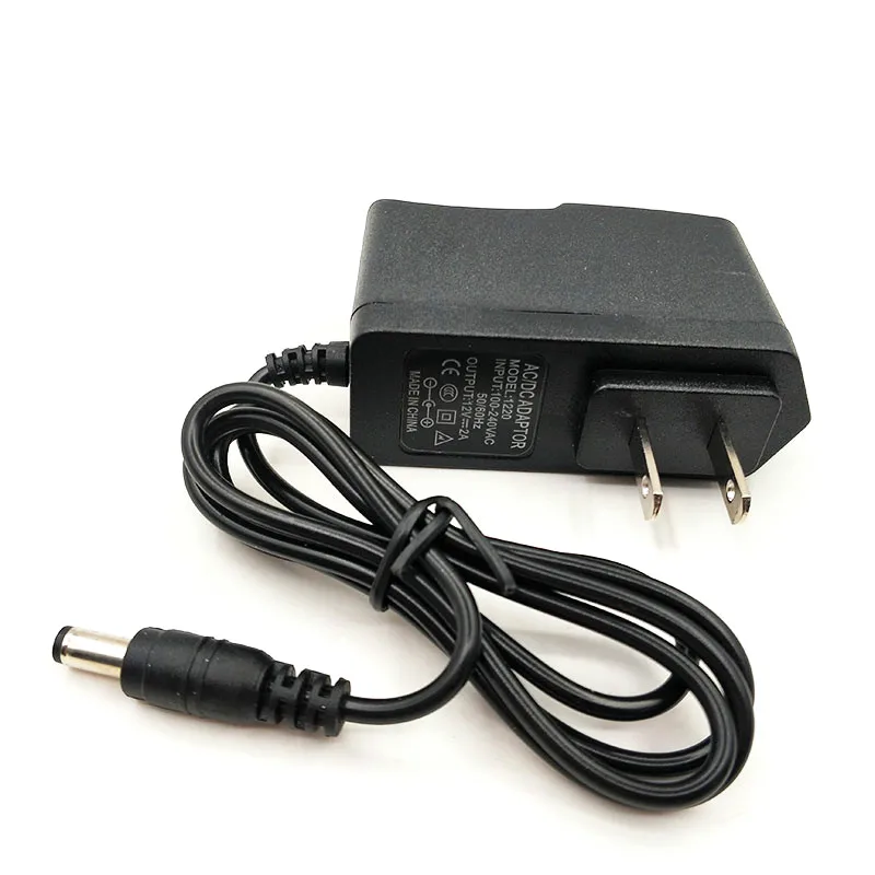 

12V 2A AC/DC Charger Adapter 12.6 v DC 5.5 * 2.1 MM Power Supply Adapter with Led Light 1.2m Cable Wholesale + Free shipping