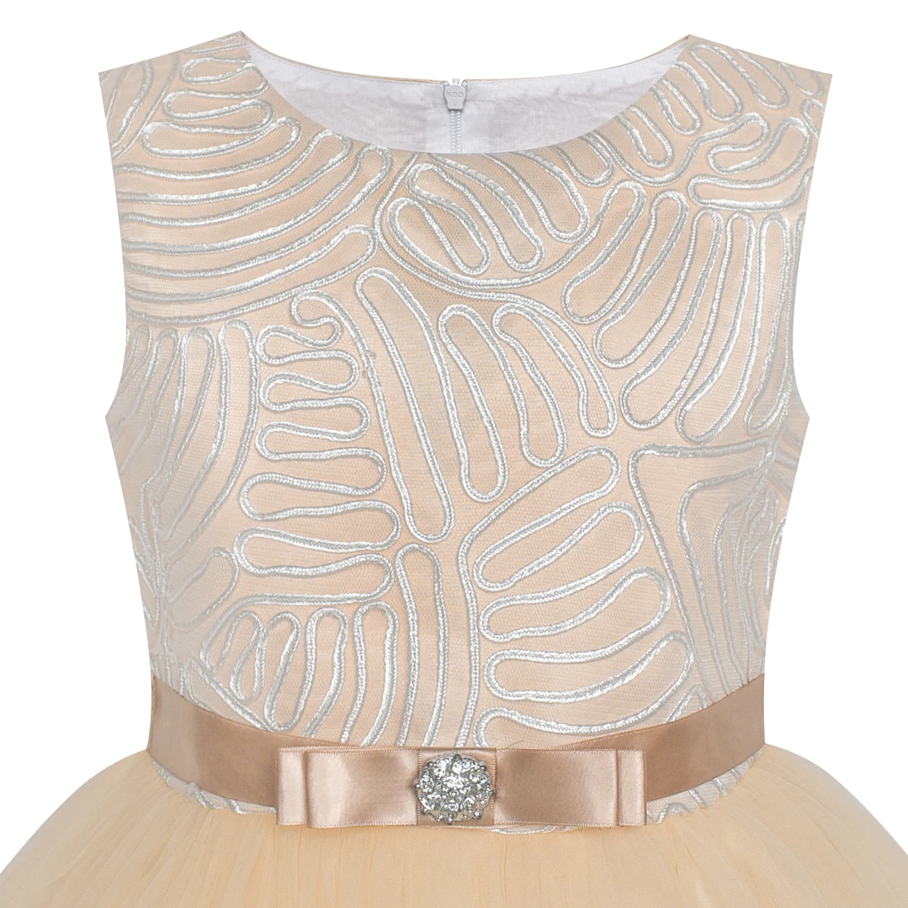 Sunny Fashion платья для девочек платье Цветок Девушка Платье слоновая кость Свадьба Вечеринка Подружка невесты Платье