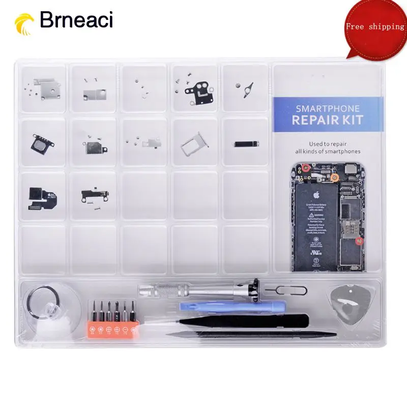 

Brneaci Smartphone Repair Kit Anti Static Project Tray Storage Sort Organize Screws Parts Screwdriver Set Pry Opening Tool