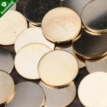 14& 18 мм латунные непокрытые плоские круглые Круглые Пустые шармы с тиснением, штамповочные заготовки бирки, различные размеры
