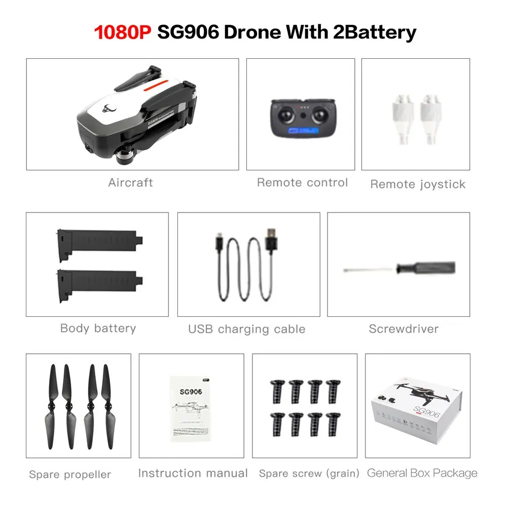 SG906 gps 5G wifi FPV RC Дрон 4 K бесщеточный селфи Дроны с камерой HD RC Квадрокоптер складной Дрон VS Visuo XS816 F11 Дрон - Цвет: 1080P 2BAT GB W