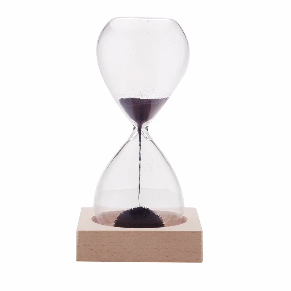 Модные 1 шт. песочные часы с магнитным песком Awaglass ручной песочный таймер настольные украшения магнитные Песочные часы Фиолетовый