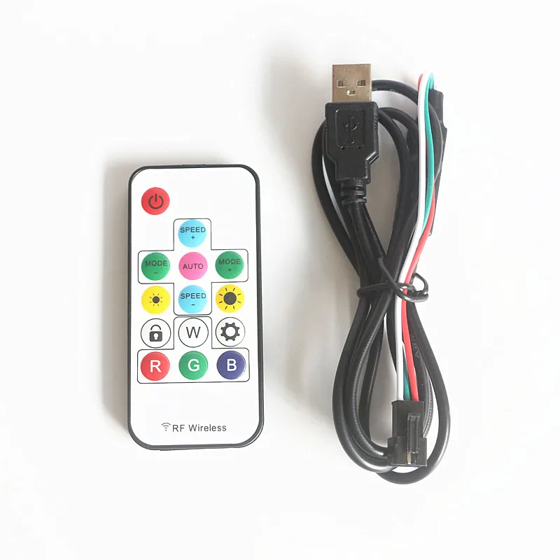 USB Mini RF беспроводной 14key пульт дистанционного управления DC5 24V Pixel Светодиодный