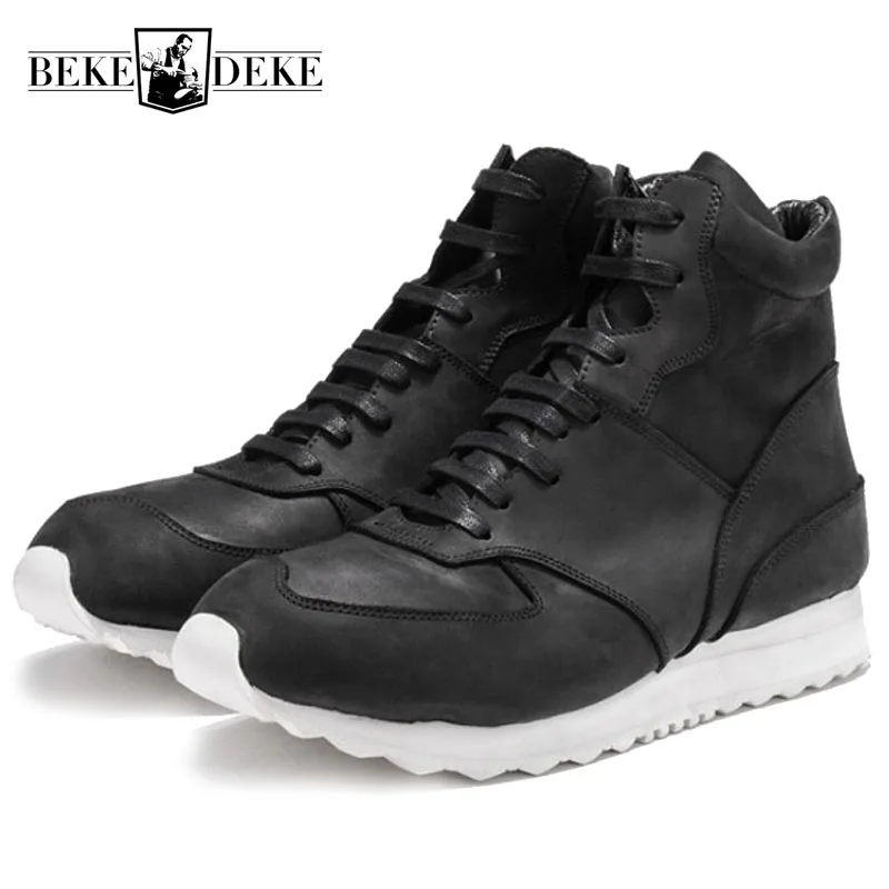Buy Designer Platform Sneakers Men Vintage Genuine