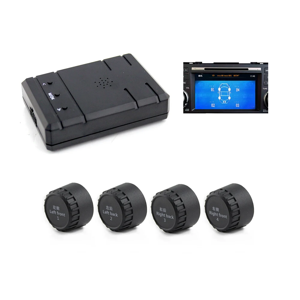 Car TPMS Universal Android Tire Pressure Monitoring System for OS DVD Player USB Interface External Car TPMS Universal Android Tire Pressure Monitoring System for OS DVD Player USB Interface External