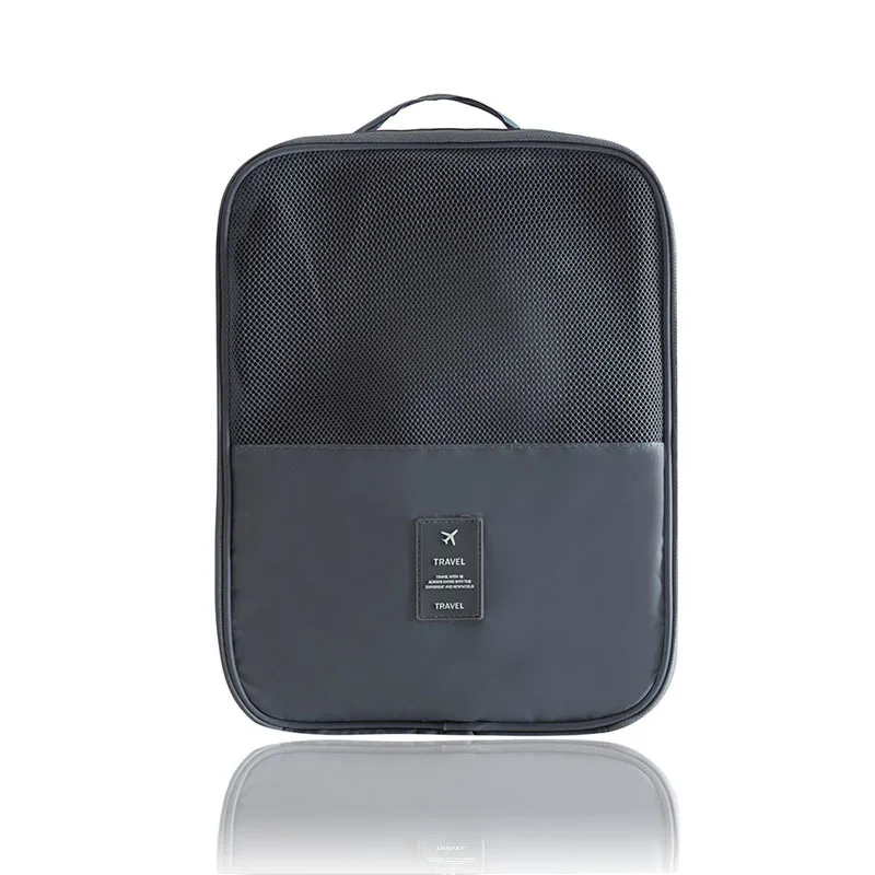 WISECOL дорожная водонепроницаемая сумка для обуви аксессуары для путешествий сумка-Органайзер для вентиляции переносная Съемная багажная сумка для обуви - Цвет: gray