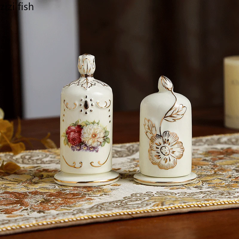 

Ceramics Automatic Toothpick Holder Container Household Table Toothpick Storage Box Toothpick Dispenser