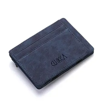 

Patent Leather Unisex Business Card Holder Bifold Flip Wallet Bank Credit Card Case ID Holders Women Cardholder Portable