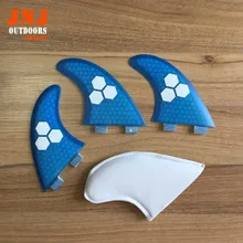 FREE shipping fiberglass and honeycomb blue FCS M G5 surfboard fin thruster FCS fin future fin