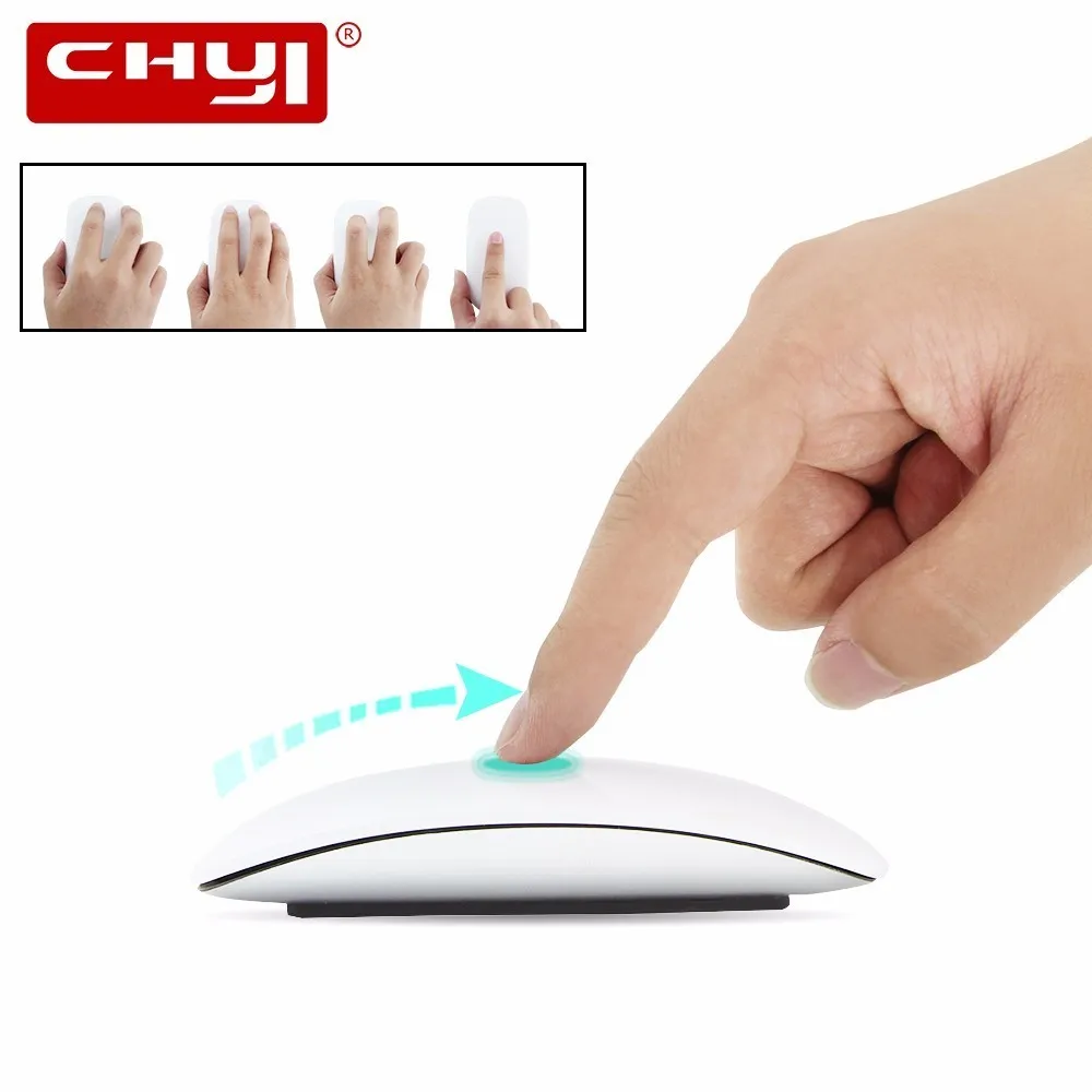 

CHYI Ultra Thin Touch Wireless Magic Mouse Ergonomic Optical Silence Mice USB Office Computer Mause For Macbook Air PC Laptop