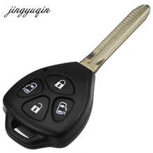 Jingyuqin удаленного пустой ключ оболочки подходит для Toyota Corolla Alphard Camry TOY43 4 Кнопка fob аргументы