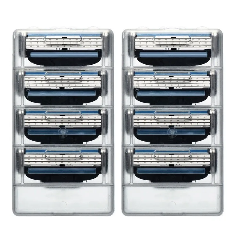 High Quality Ironsoul MASK3 8pcs/lot Brand Razor Blade Sharpener Shaving Blades Men's face shaver blade For Men Razor Blade