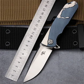 

2020 New Free Shipping Outdoor Survival Camping Fixed Folding Knife AUS-10 Steel Titanium Alloy Tactical Hunting Knives Tools