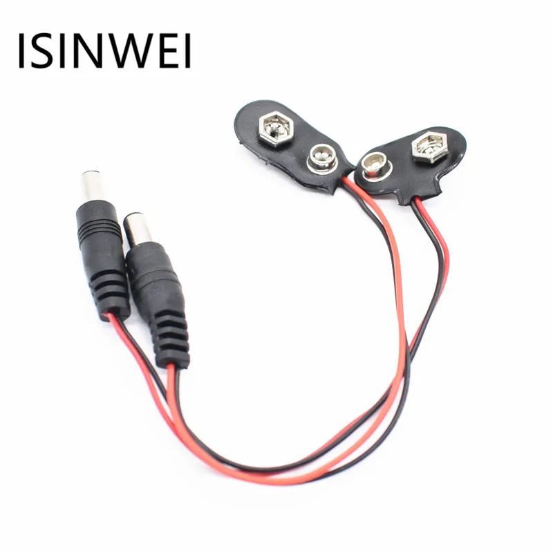 9V DC Battery Power Cable Plug Clip Barrel Jack Connector for Arduino ...