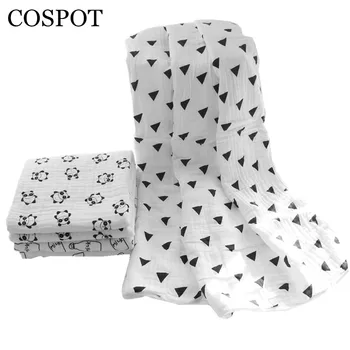 

Newborn Muslin Blanket Infant 100% Cotton 6 Layers Gauze Bath Towel Baby Swaddle Blankets Hold Wraps 2019 New Arrival 15