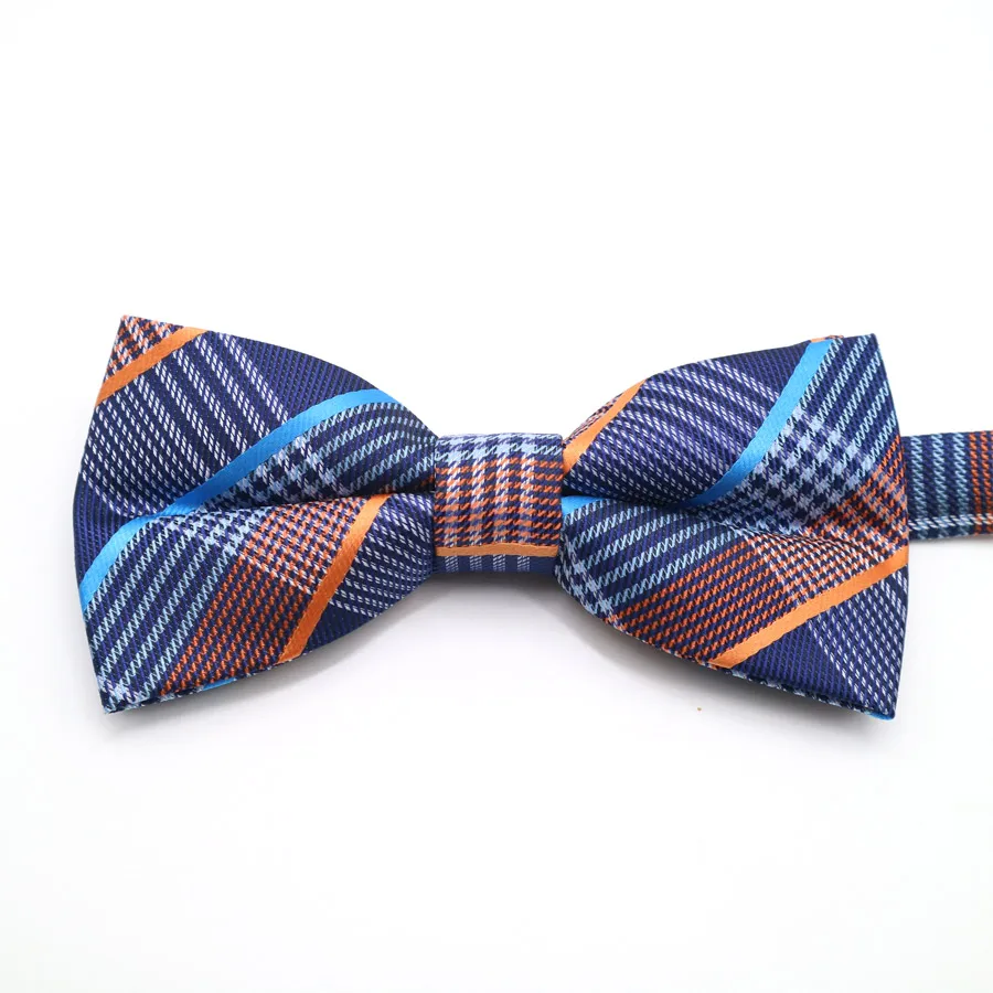 Модные Для мужчин полиэстер Шелковый Полосатый горошек смокинг Bowties мужские галстуки; Свадебная вечеринка бабочкой классические Регулируемая бабочка