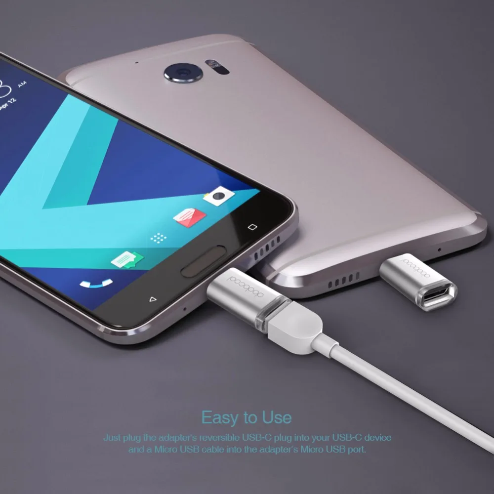 Dodocool Mini USB-C type-C к Micro USB адаптер преобразования type-C к USB 3,0 разъем для MacBook/ChromeBook Pixel/Nexus 5X6 P