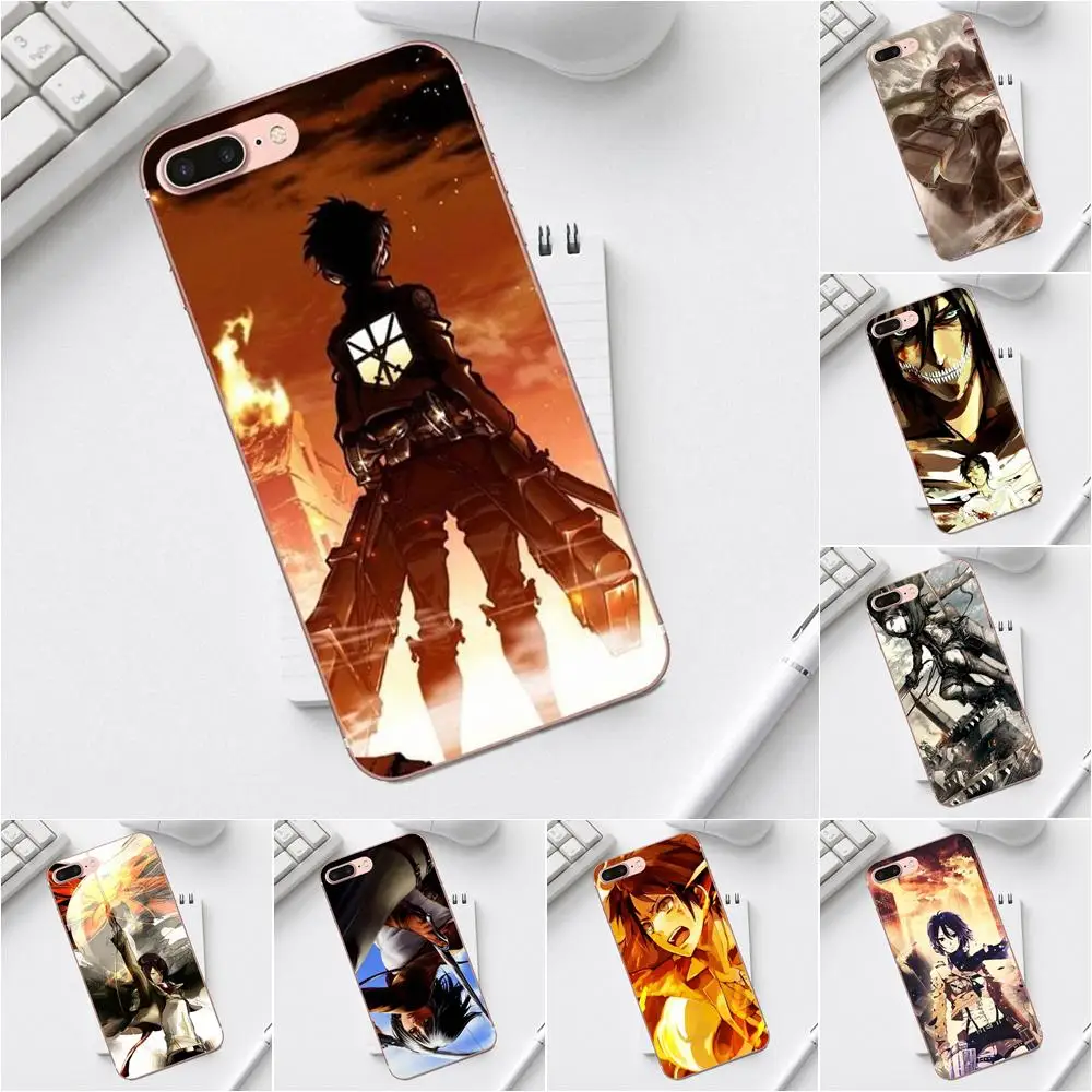 Qdowpz Атака Титанов новый сезон японское аниме для iPhone 4 4S 5 5C SE 6 6S 7 8 Plus X XS Max XR Galaxy A3 A5