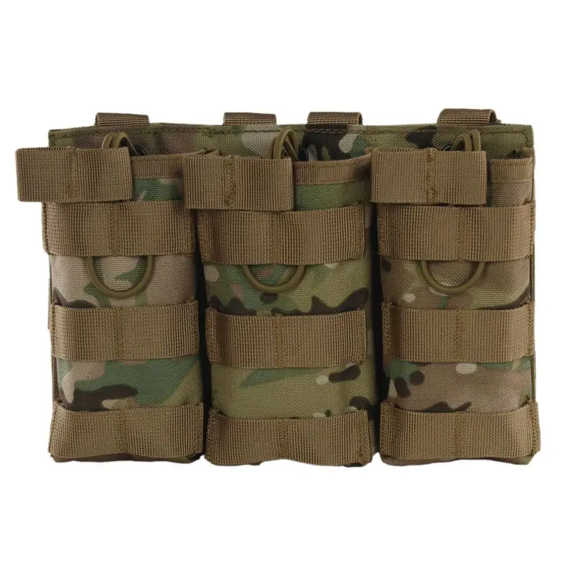 Тактический MOLLE тройной открывающийся чехол для журналов FAST AK AR M4 FAMAS Mag Pouch 1000D нейлоновый военный Пейнтбольный инвентарь