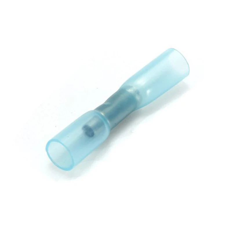 

100pcs BHT2 Insulated Heat Shrink Butt Wire Electrical Crimp Terminal Connector 14-16AWG HUG-Deals