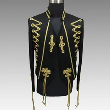 Мужские платья корт студия одежда Новая европейская опера черный Пномпень костюм с вышивкой