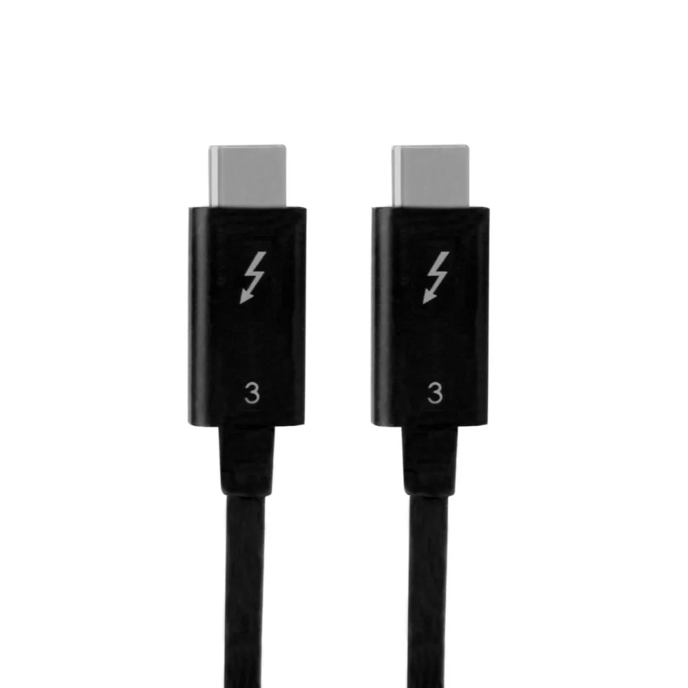 Thunderbolt 3 USB 1 C Male to 40 Гбит/с кабель для Dell XPS13 50 см м 2 черный|usb 3.1|usb-c 3.1usb-c usb |