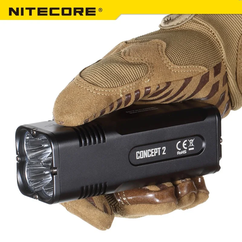 2019 Nitecore Concept 2 светодиодный фонарик 4 x CREE XHP35 HD6500 люмен перезаряжаемый Открытый