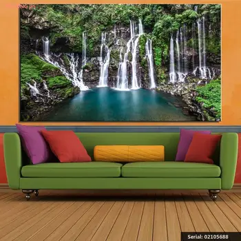 

Waterfall Still life Modern oil Painting Drawing art Spray Unframed Canvas Waterproof hand children square technical02105688