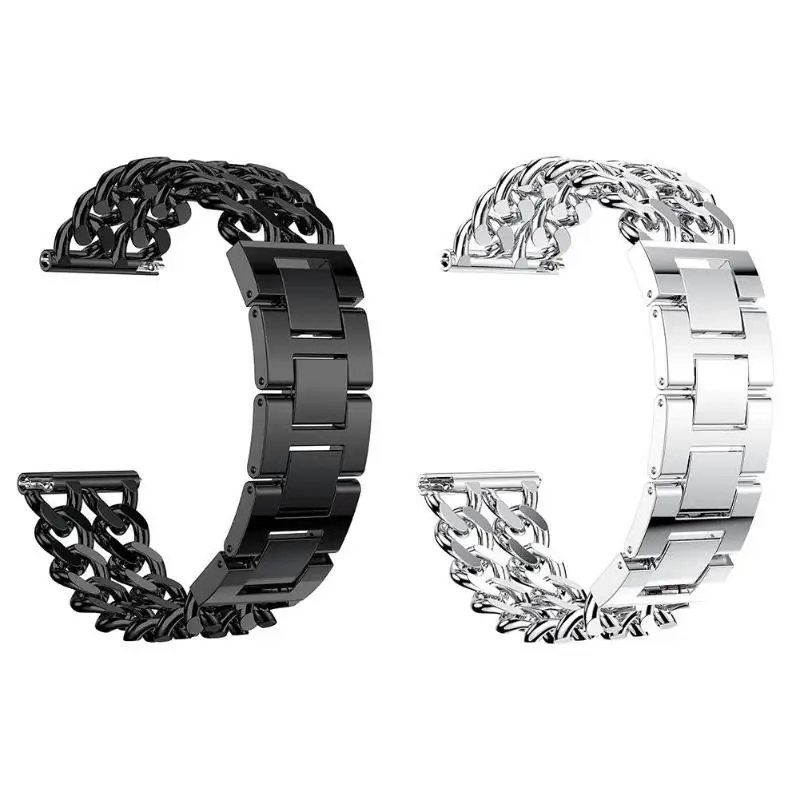 1 шт. двухрядный ковбойский ремешок с цепочкой из сплава для наручных часов ремешок для Fitbit Versa Смарт-часы с ремешком на запястье Новинка