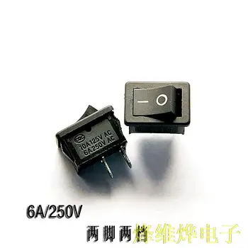 

Free shipping | rocker switch rocker power switch KCD1-101 Black 2 foot 2 gear 6A/250V (40)