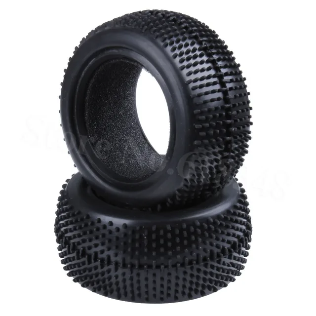 Best Price 2Pcs Front & Rear Rubber Tires With Foam Inserted Width:34mm & 42mm OD:85mm ID:60mm For  RC Car 1/10 Off Road Buggy Model Parts