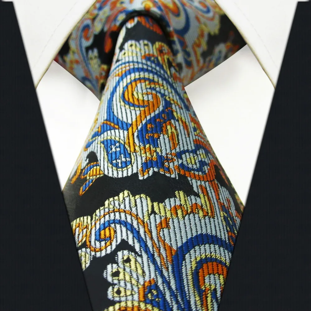P11 Extra long size Floral Multicolor Men's Neckties Ties 100 Silk for