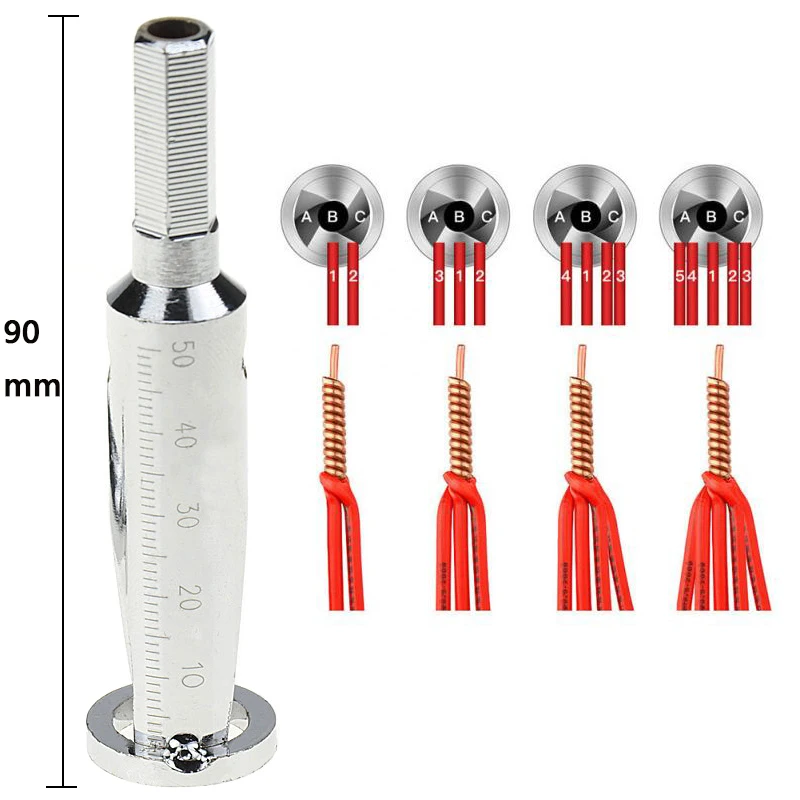 Yalku электронный рабочий провод кусачки для снятия изоляции с силовым сверлом Электрический провод аксессуары Скручивающиеся инструменты инструмент для зачистки проводов ручной инструмент