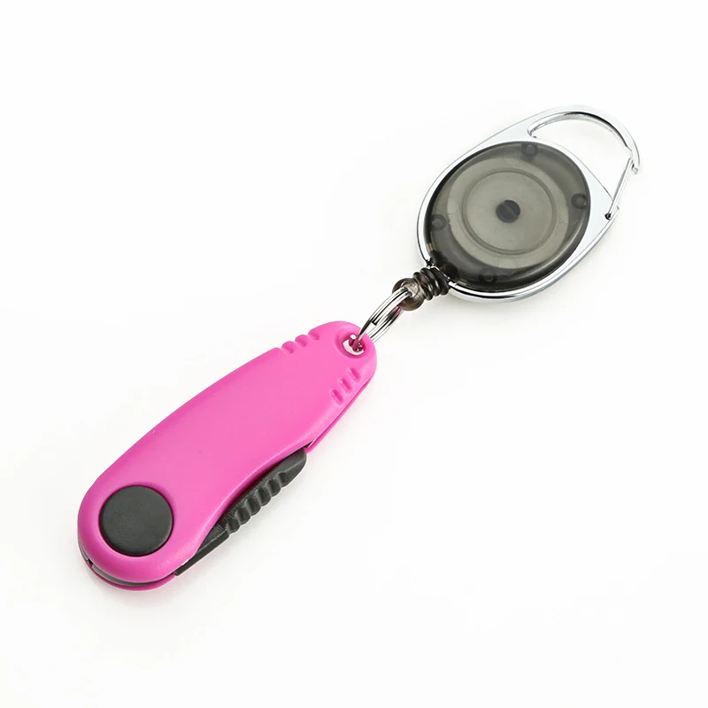 Ilure Free Shipping Fish Use Scissors Pink With Lanyard 38g Small Braid