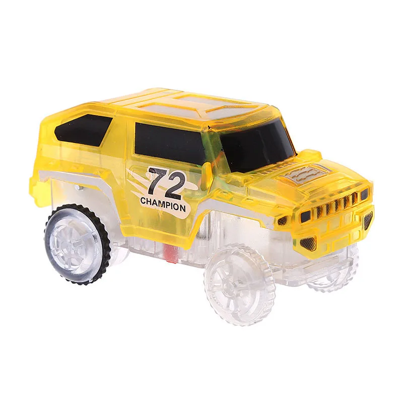 

1 pc LED Light Car toy Magic LED Light Up Car For Track Electronic Cars Toy Gift with Flashing Light