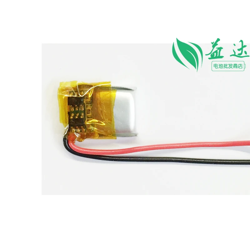 

Bluetooth headset, mini battery, polymer lithium battery, 3.7V 301012, 50mAh Rechargeable Li-ion Cell