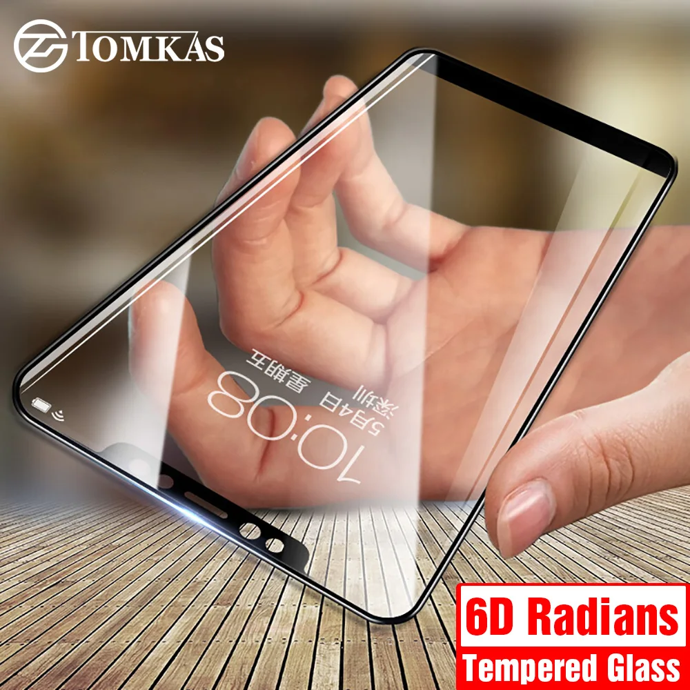 Защитное стекло TOMKAS 6D для Xiaomi Redmi 6A защиты экрана Mi A1 A2 6X 5 Plus Note Pro|Защитные стёкла и