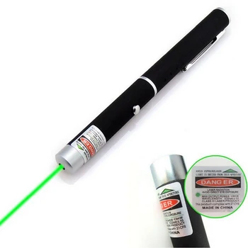 

5mW 532nm Green Laser Pen Powerful Laser Pointer Presenter Remote Lazer Hunting Laser Bore Sighter Without Battery