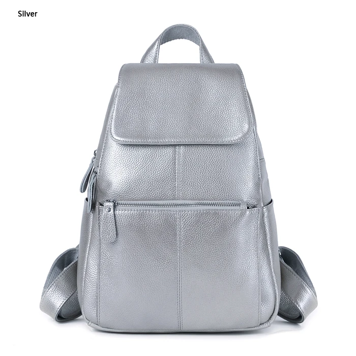 trendy sling bags 2022 HOT 100% Soft Genuine Cow Leather Cowhide Women's Female Top Layer Nature Cow Skin Girl School Book Shopping Bags Knapsack most stylish backpacks