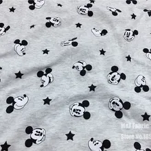 50*160 см Мягкая Трикотажная хлопковая ткань с Микки Маусом из мультфильма, детская одежда/футболка ручной работы
