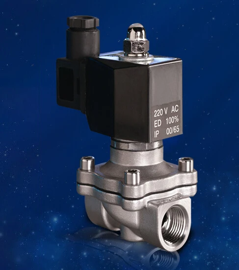 

1 inch Stainless Steel Electric solenoid valve Normally Closed IP65 Square coil water solenoid valve