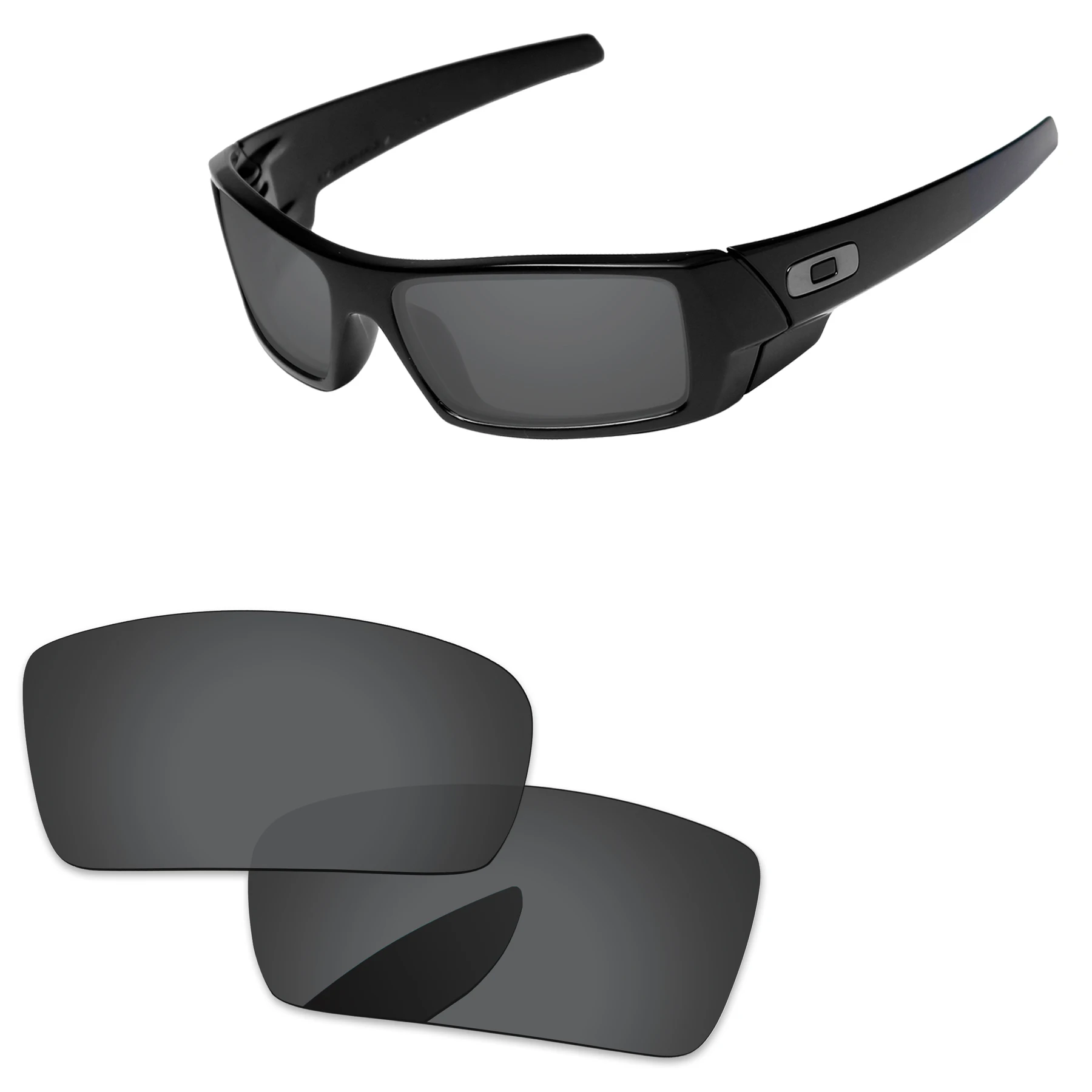 Black Polarized Replacement Lenses For Gascan Small Sunglasses Frame