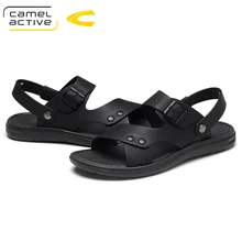 Camel Active/брендовые Летние кожаные сандалии; мужская повседневная обувь; кроссовки; обувь для пляжного отдыха; мужские сандалии на резиновой подошве; спортивная обувь