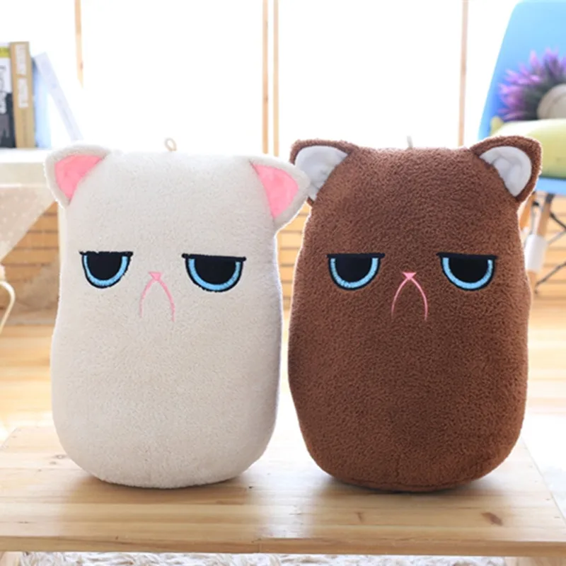 

35cm Naughty Cat Plush Pillow Stuffed Soft Animal Plush Toys Doll Sofa Cushion Lovely Gift for Kids Baby Girls Chritstmas Gift